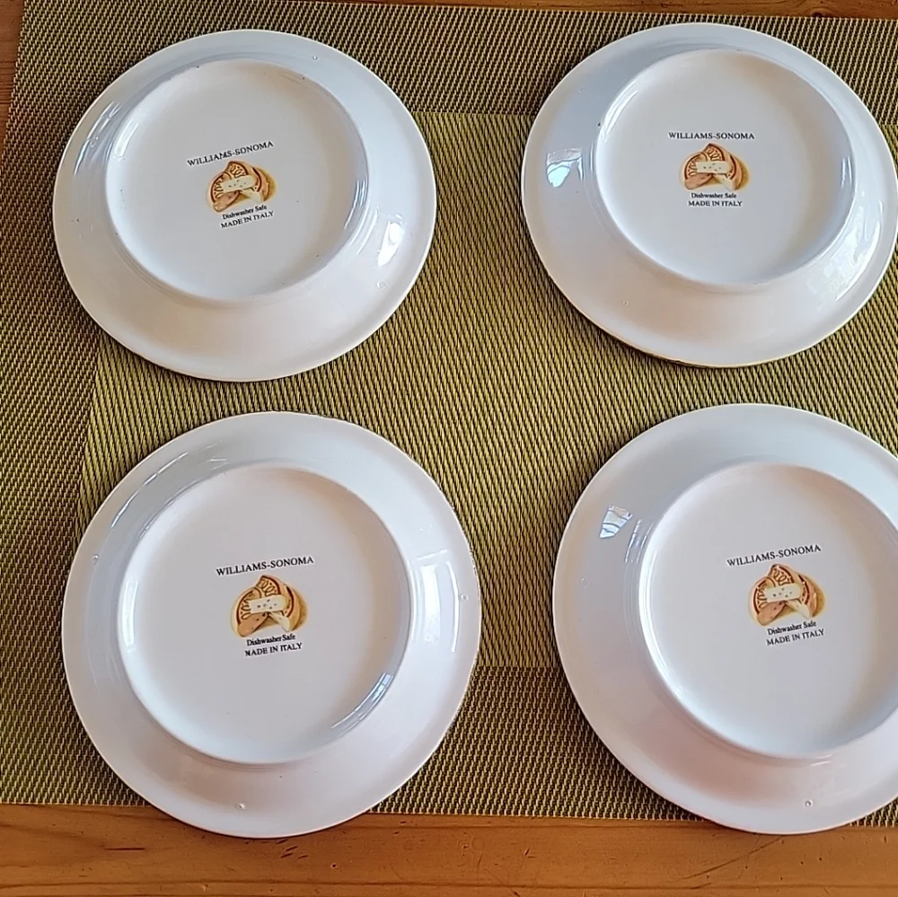 Williams sonoma cheese plates italy appetizer snack 6.5 in